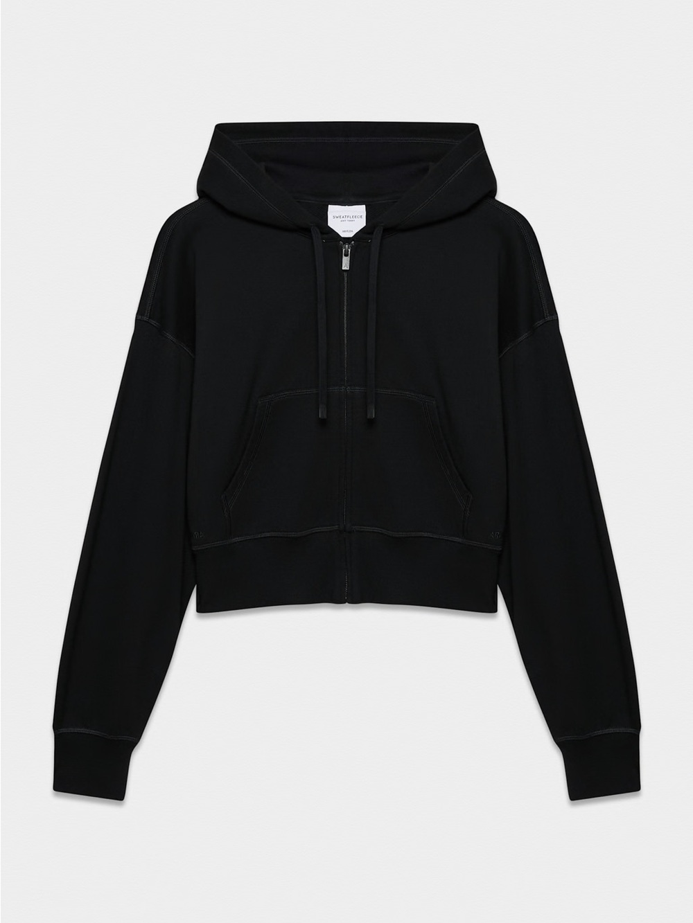 Aritzia Sweatfleece Cropped Zip Up Hoodie